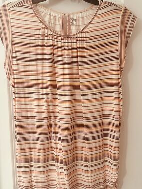 LOFT Striped Cap-Sleeve Women's Top